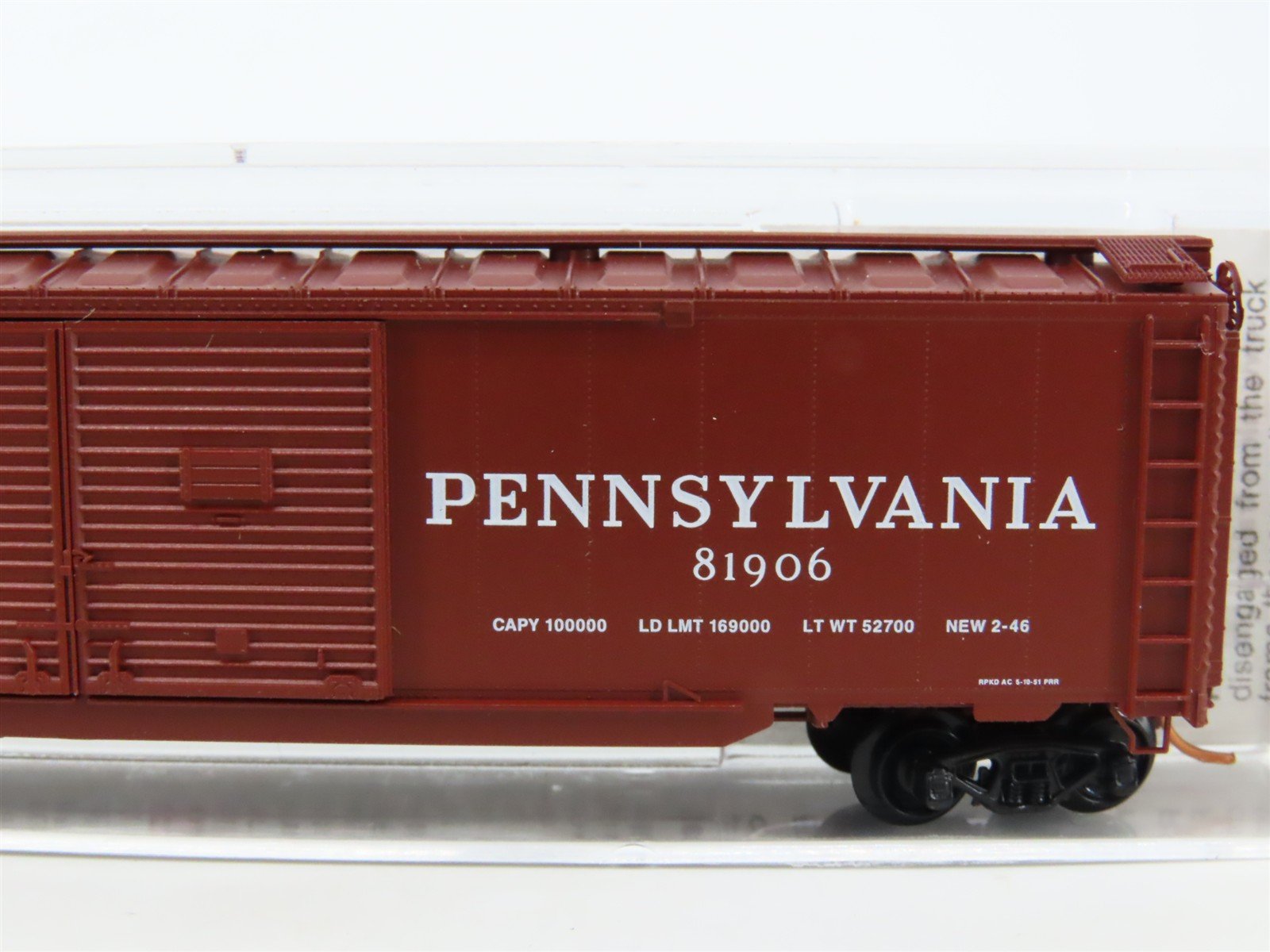 N Scale Micro-Trains MTL 78010 PRR Pennsylvania 50' Auto Box Car #81906