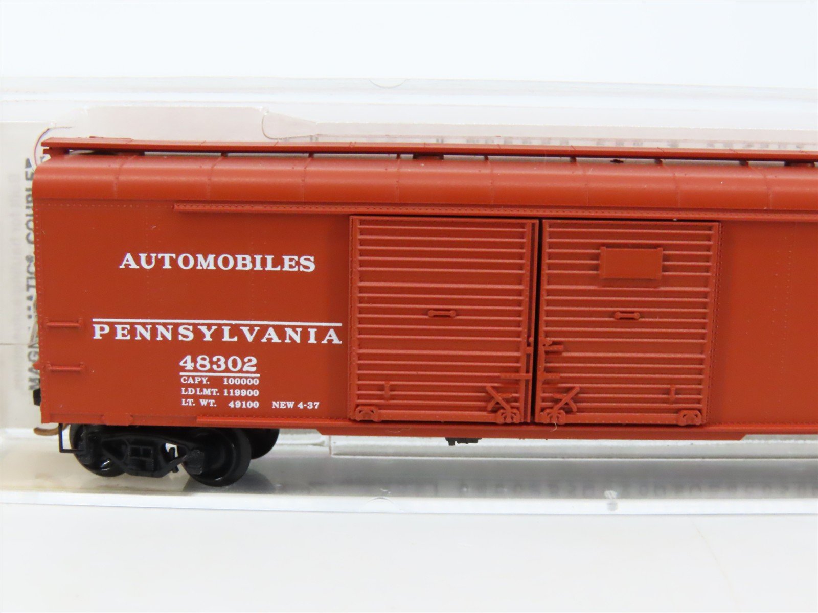 N Scale Micro-Trains MTL 79010 PRR Pennsylvania 50' Wagon Top Auto Boxcar #48302