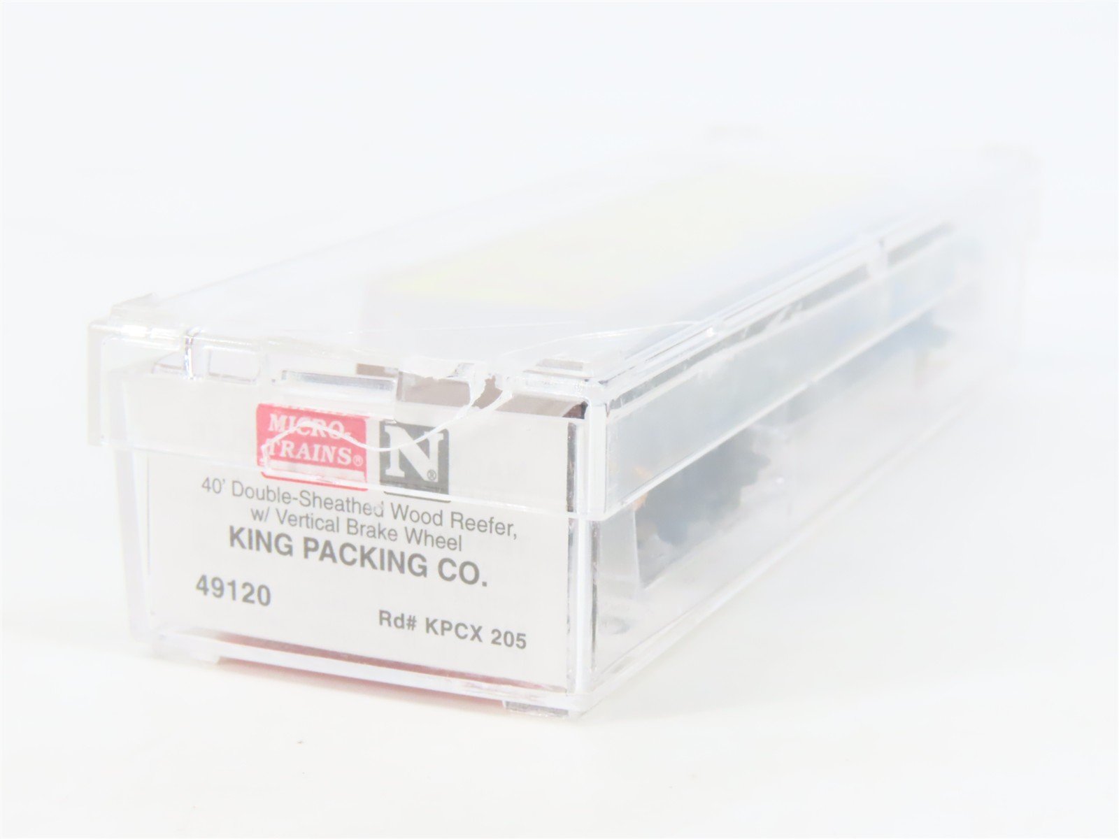 N Scale Micro-Trains MTL 49120 KPCX King Packing Co. 40' Wood Reefer #205