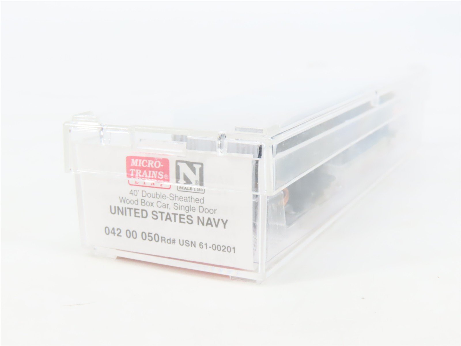 N Scale Micro-Trains MTL 04200050 USN United States Navy 40' Box Car #61-00201