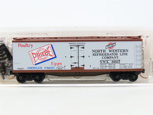 N Scale Micro-Trains MTL 49520 NWX Priebe Poultry & Eggs 40' Wood Reefer #8607