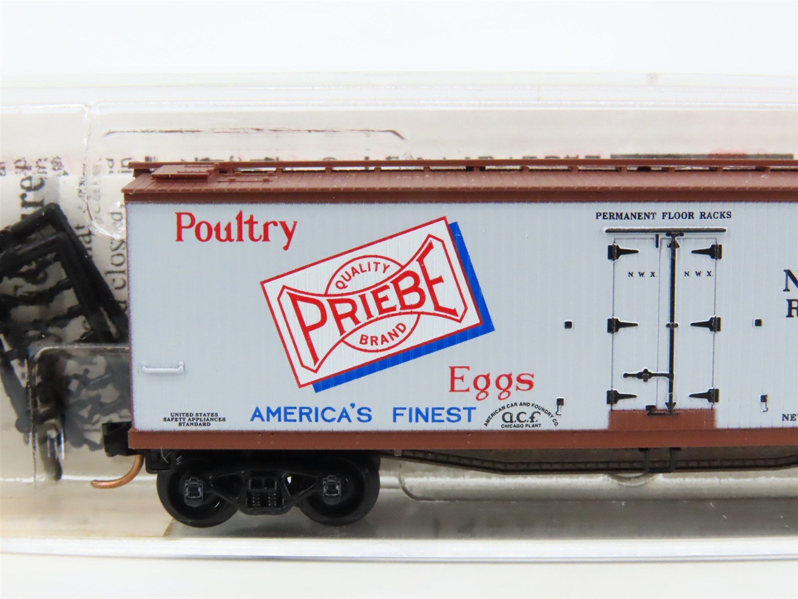 N Scale Micro-Trains MTL 49520 NWX Priebe Poultry & Eggs 40' Wood Reefer #8607