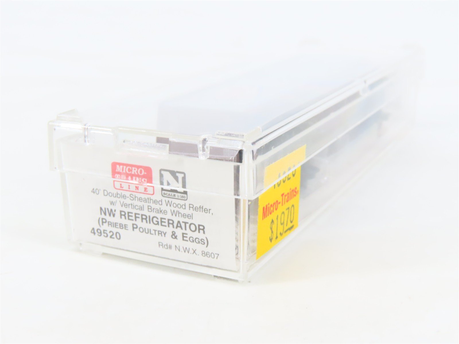 N Scale Micro-Trains MTL 49520 NWX Priebe Poultry & Eggs 40' Wood Reefer #8607
