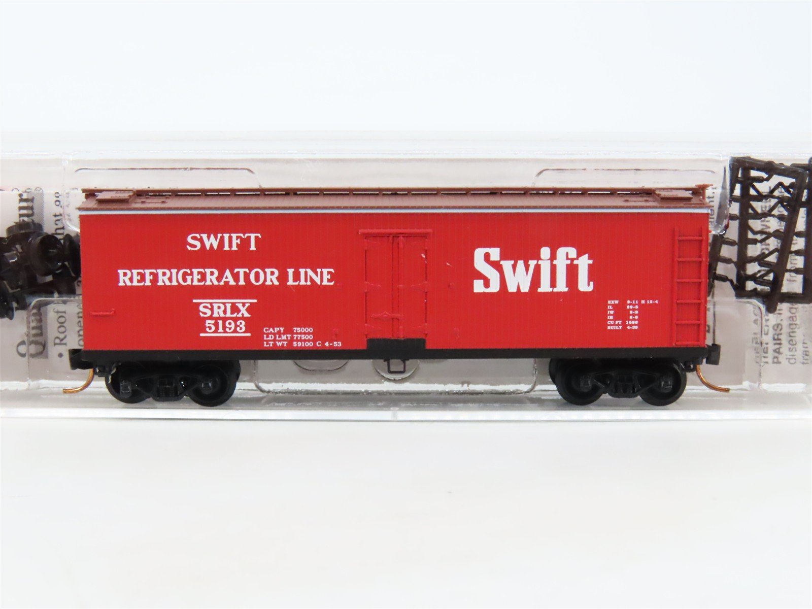 N Scale Micro-Trains MTL 49400 SRLX Swift Refrigerator Line 40' Reefer #5193