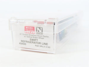 N Scale Micro-Trains MTL 49400 SRLX Swift Refrigerator Line 40' Reefer #5193