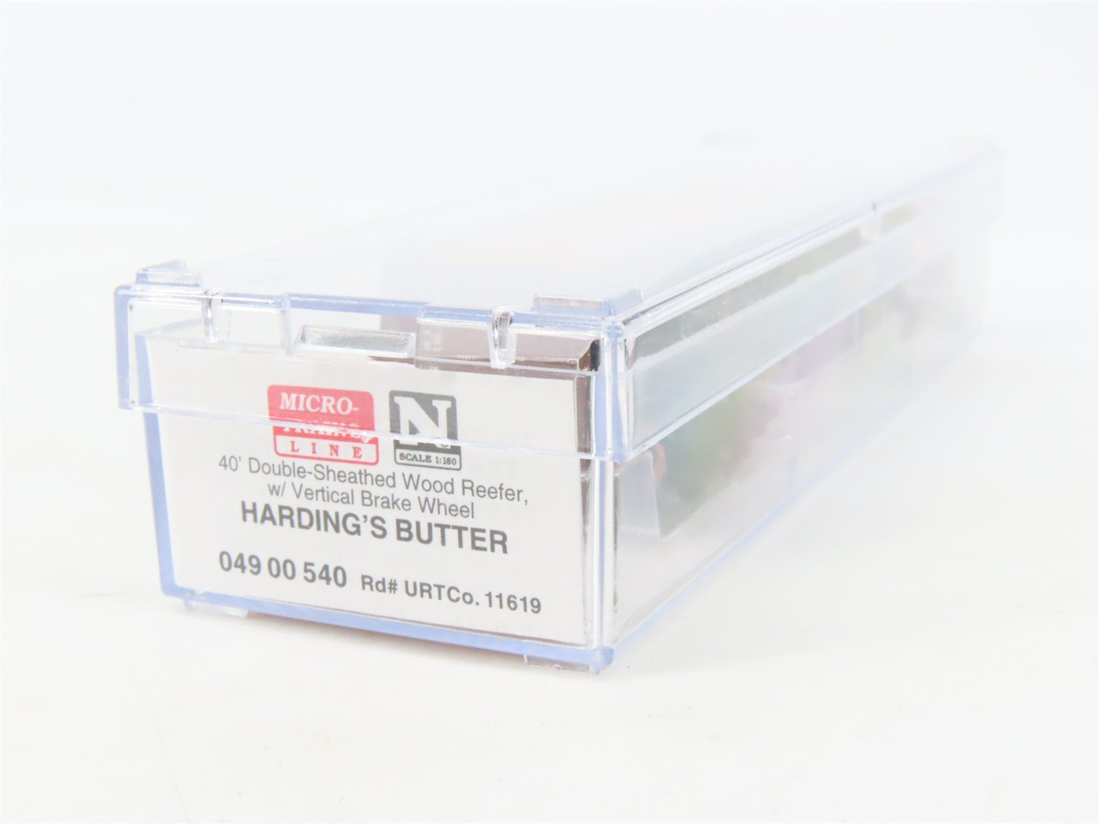 N Scale Micro-Trains MTL 04900540 URTCo. Harding's Butter 40' Wood Reefer #11619