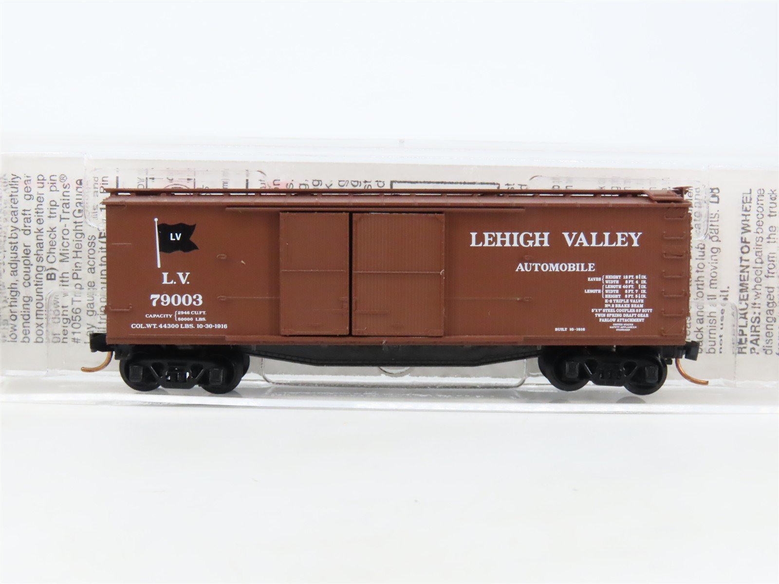 N Scale Micro-Trains MTL 41020 LV Lehigh Valley 40' Automobile Box Car #79003