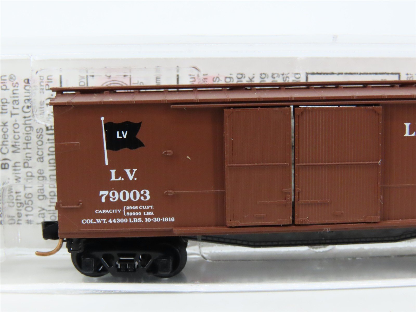 N Scale Micro-Trains MTL 41020 LV Lehigh Valley 40' Automobile Box Car #79003