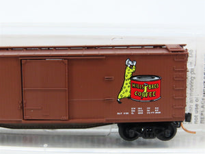 N Scale Micro-Trains MTL 42100 HBCX Hills Bros. Coffee 40' Wood Box Car #163