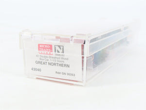 N Scale Micro-Trains MTL 43040 GN Great Northern 40' Wood Box Car #30353