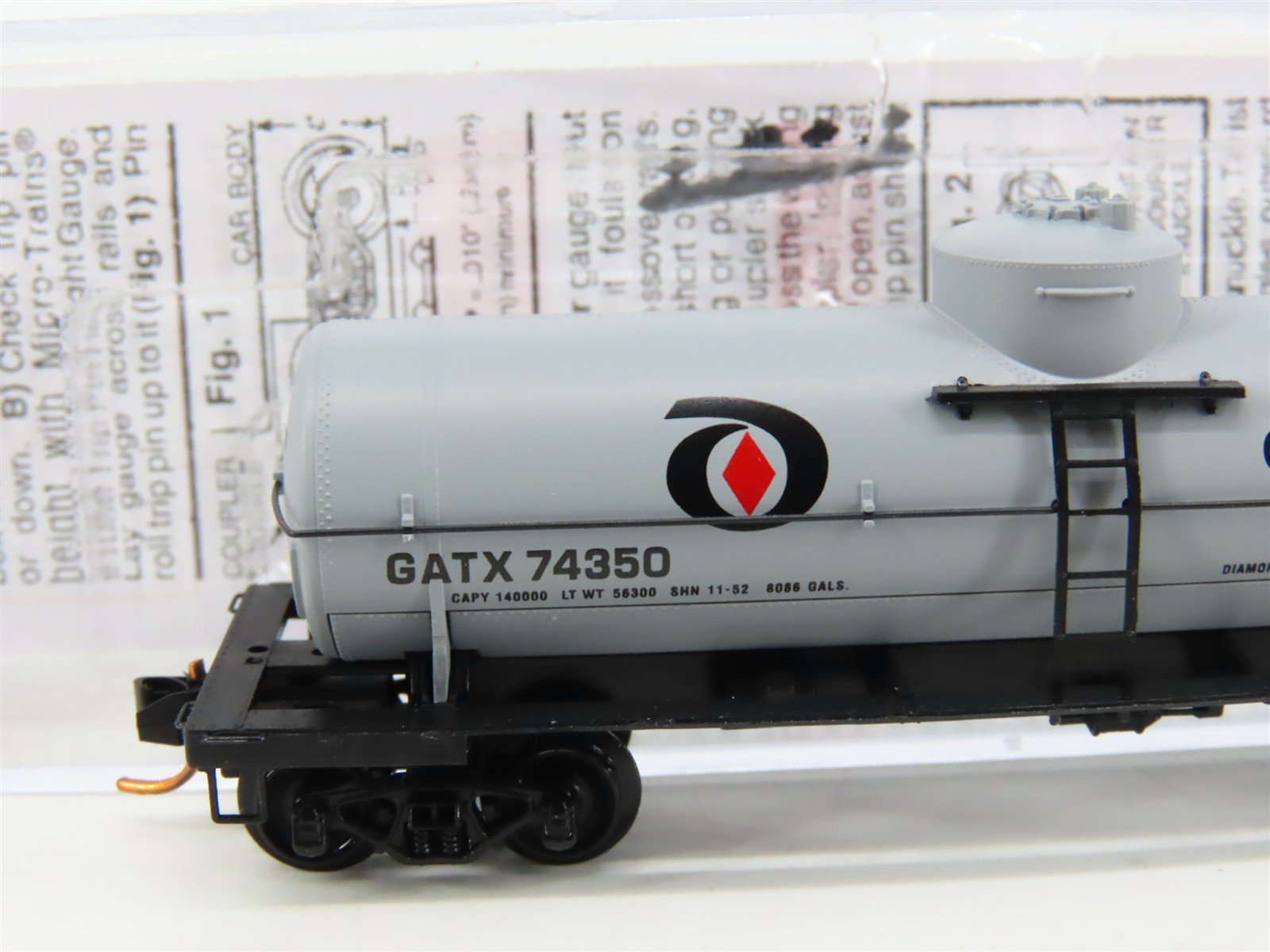 N Micro-Trains MTL 06500190 GATX Diamond Chemicals Single Dome Tank Car #74350