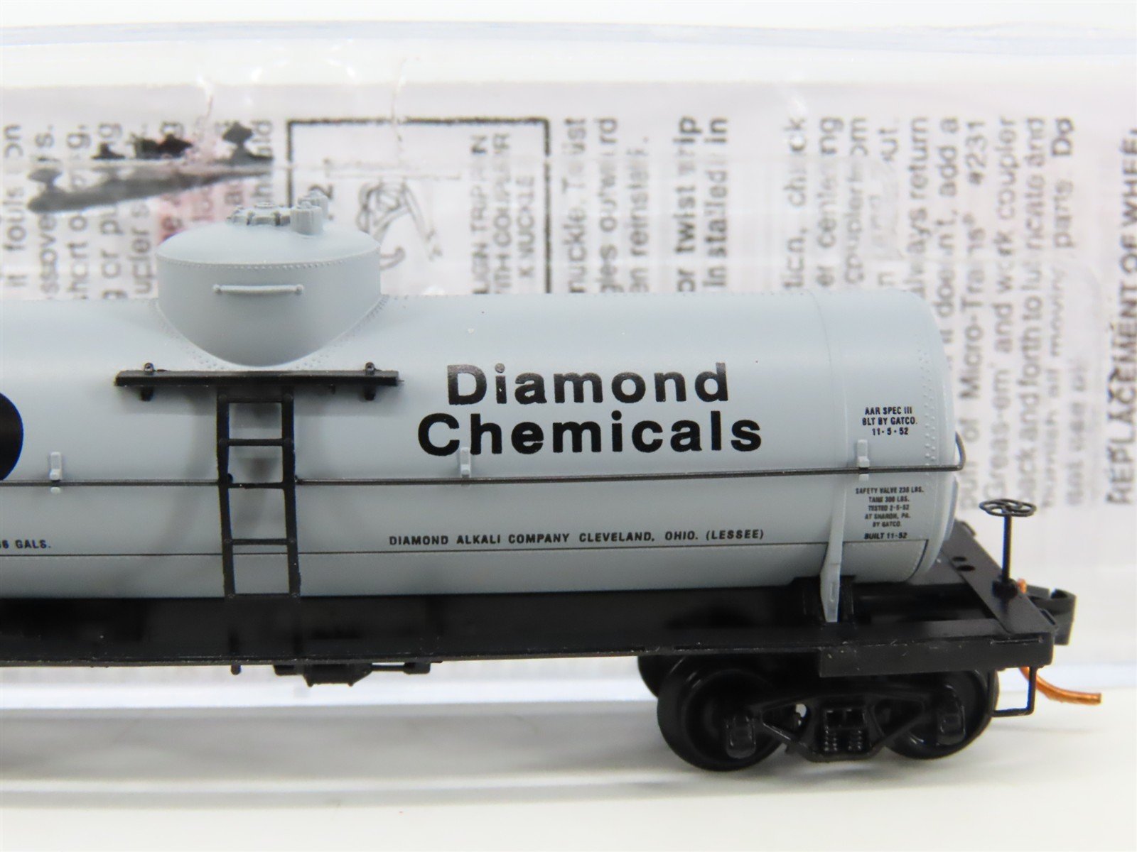 N Micro-Trains MTL 06500190 GATX Diamond Chemicals Single Dome Tank Car #74350