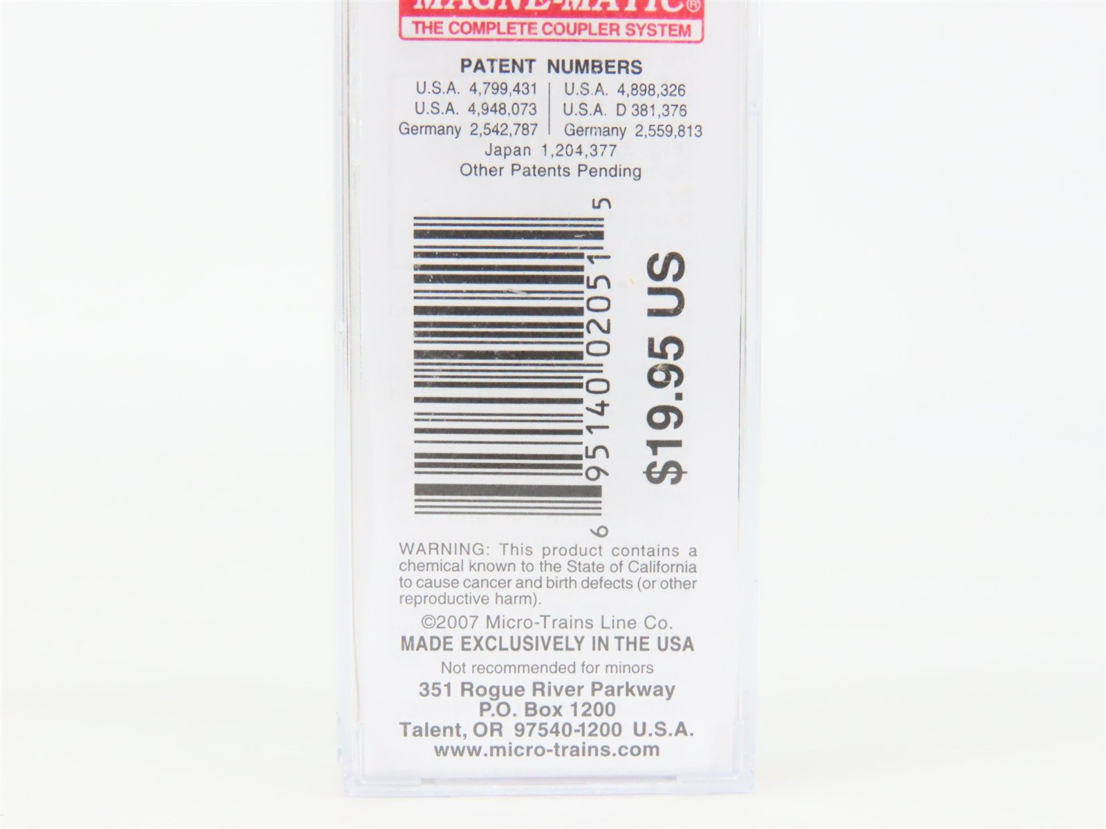 N Micro-Trains MTL 06500190 GATX Diamond Chemicals Single Dome Tank Car #74350