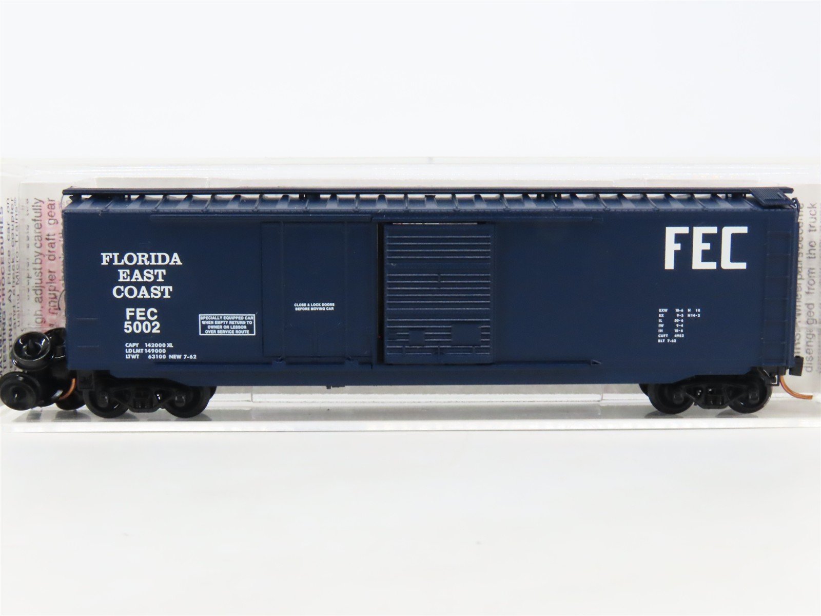 N Scale Micro-Trains MTL 33080 FEC Florida East Coast 50' Box Car #5002