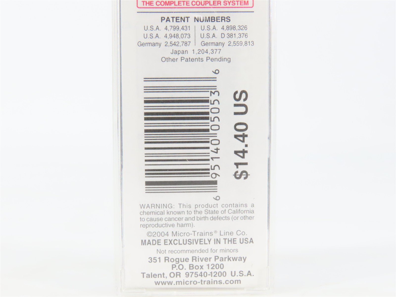 N Scale Micro-Trains MTL 33080 FEC Florida East Coast 50' Box Car #5002