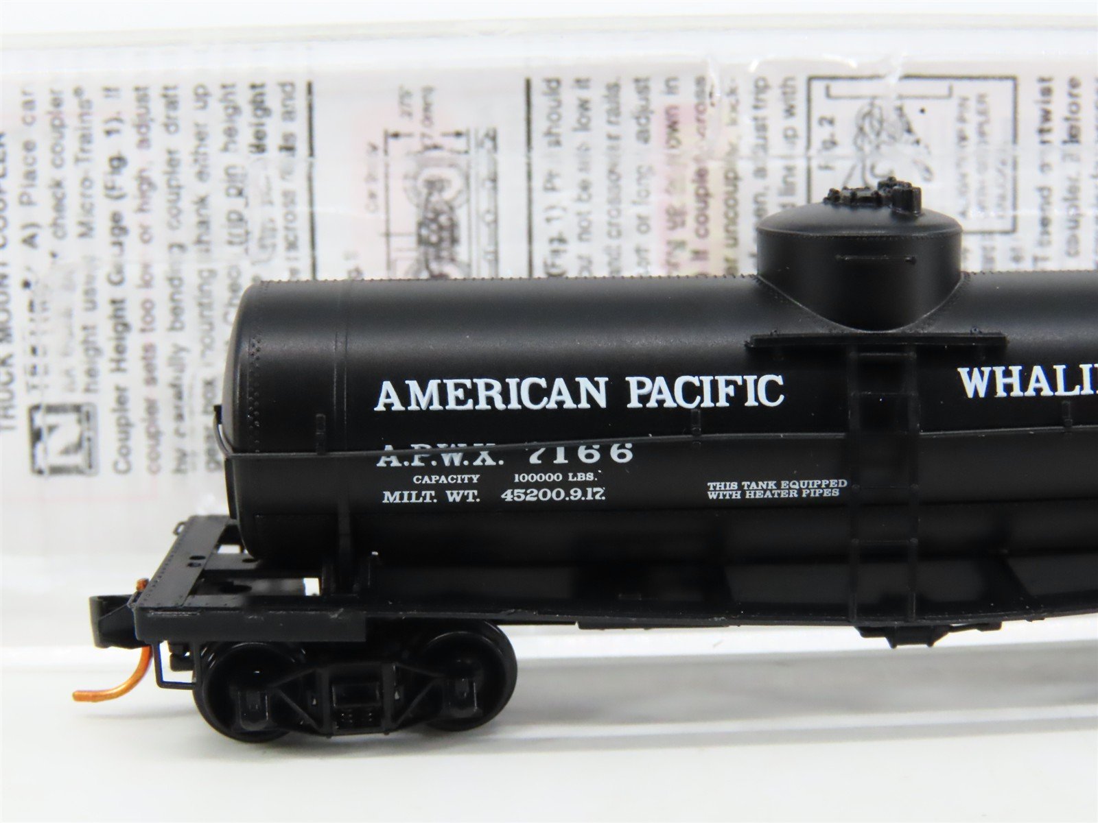 N Micro-Trains MTL 06500700 APWX American Pacific Whaling Single Dome Tank Car