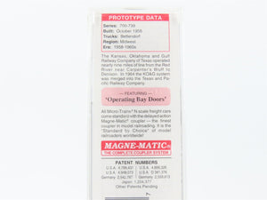 N Scale Micro-Trains MTL 56360 KO&G Kansas Oklahoma & Gulf 2-Bay Hopper #759