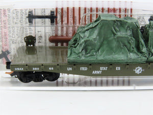 N Micro-Trains MTL 45180 USAX United States Army 50' Flat Car #38065 w/ Load