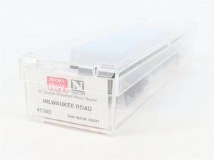N Scale Micro-Trains MTL 47360 MILW Milwaukee Road 40' Wood Reefer #79031