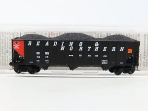 N Micro-Trains MTL 108090 RBMN Reading & Northern 3-Bay Hopper #7410 w/ Load