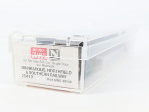 N Micro-Trains MTL 25410 MNS Minneapolis Northfield & Southern 50' Boxcar #49749