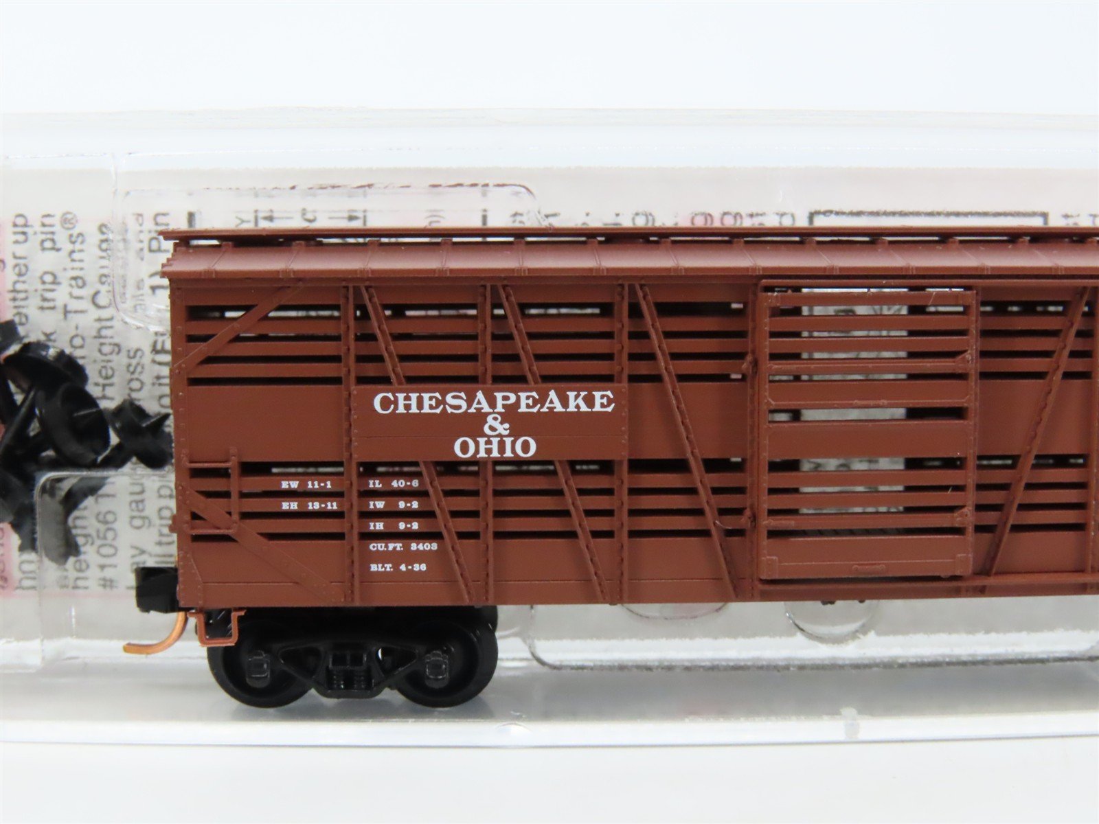 N Scale Micro-Trains MTL 35180 C&O Chesapeake & Ohio 40' Stock Car #95336