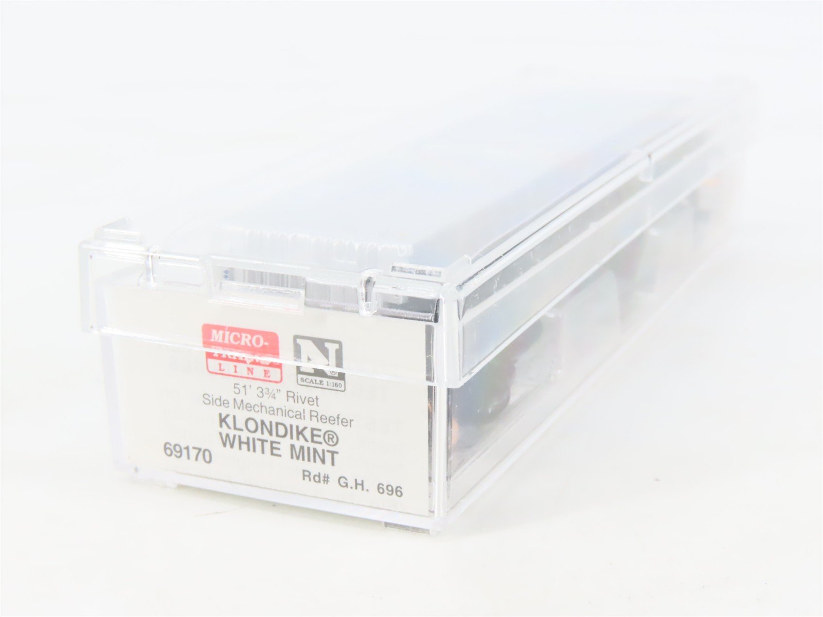 N Scale Micro-Trains MTL 69170 GH Klondike White Mint Mechanical Reefer #696