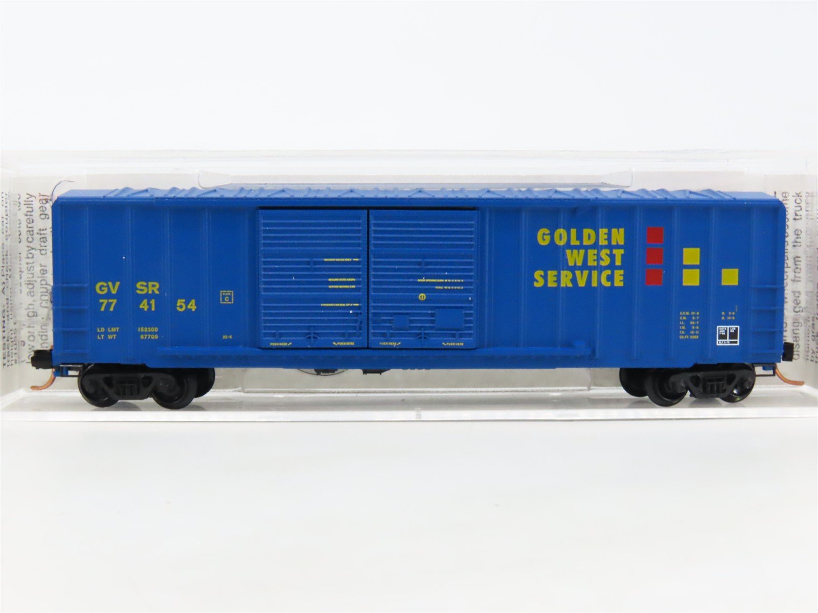 N Scale Micro-Trains MTL 30190 GVSR Golden West Service 50' Box Car #774154