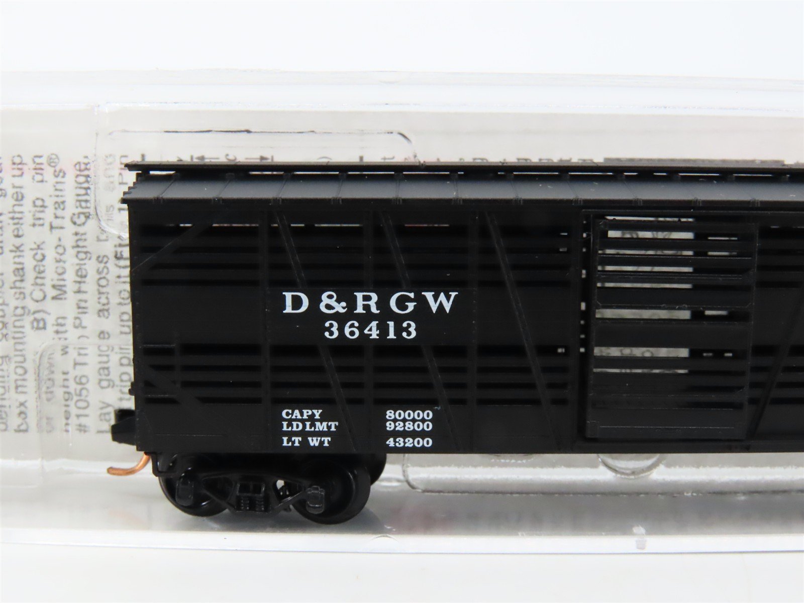 N Scale Micro-Trains MTL 35090 D&RGW Rio Grande 40' Despatch Stock Car #36413