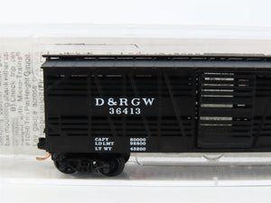 N Scale Micro-Trains MTL 35090 D&RGW Rio Grande 40' Despatch Stock Car #36413