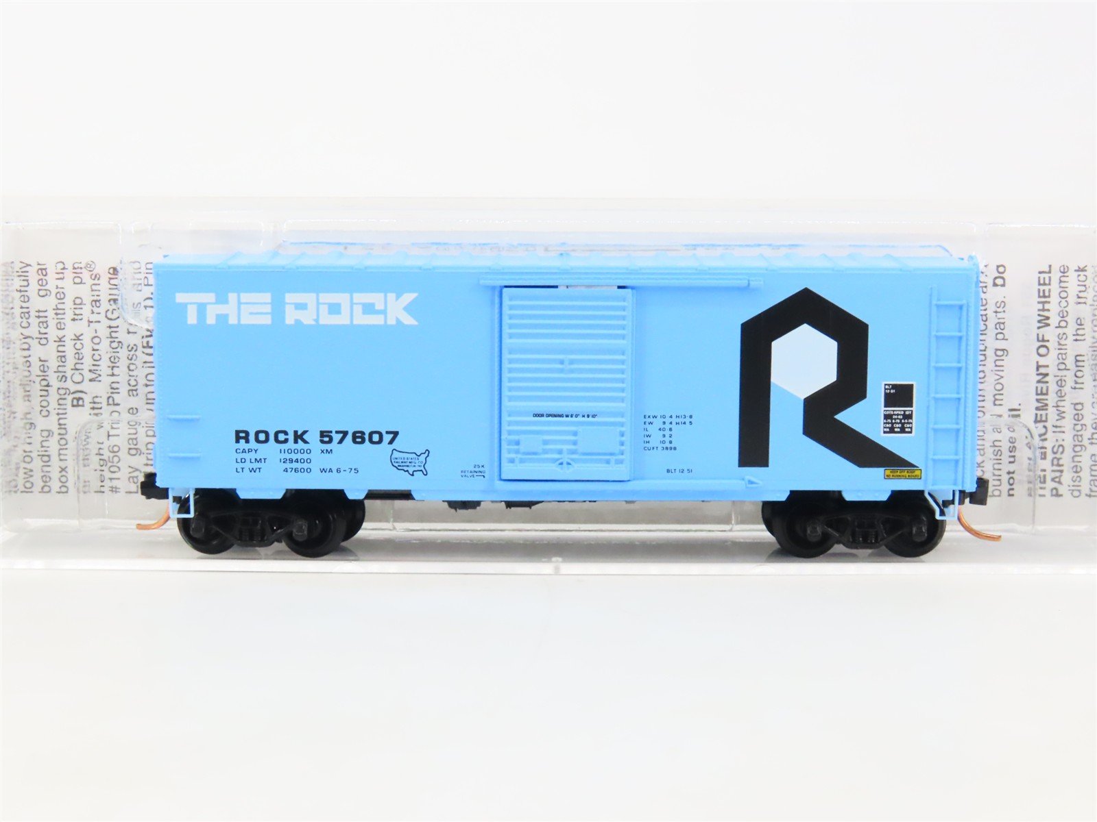 N Scale Micro-Trains MTL 73020 ROCK Rock Island & Pacific 40' Box Car #57607