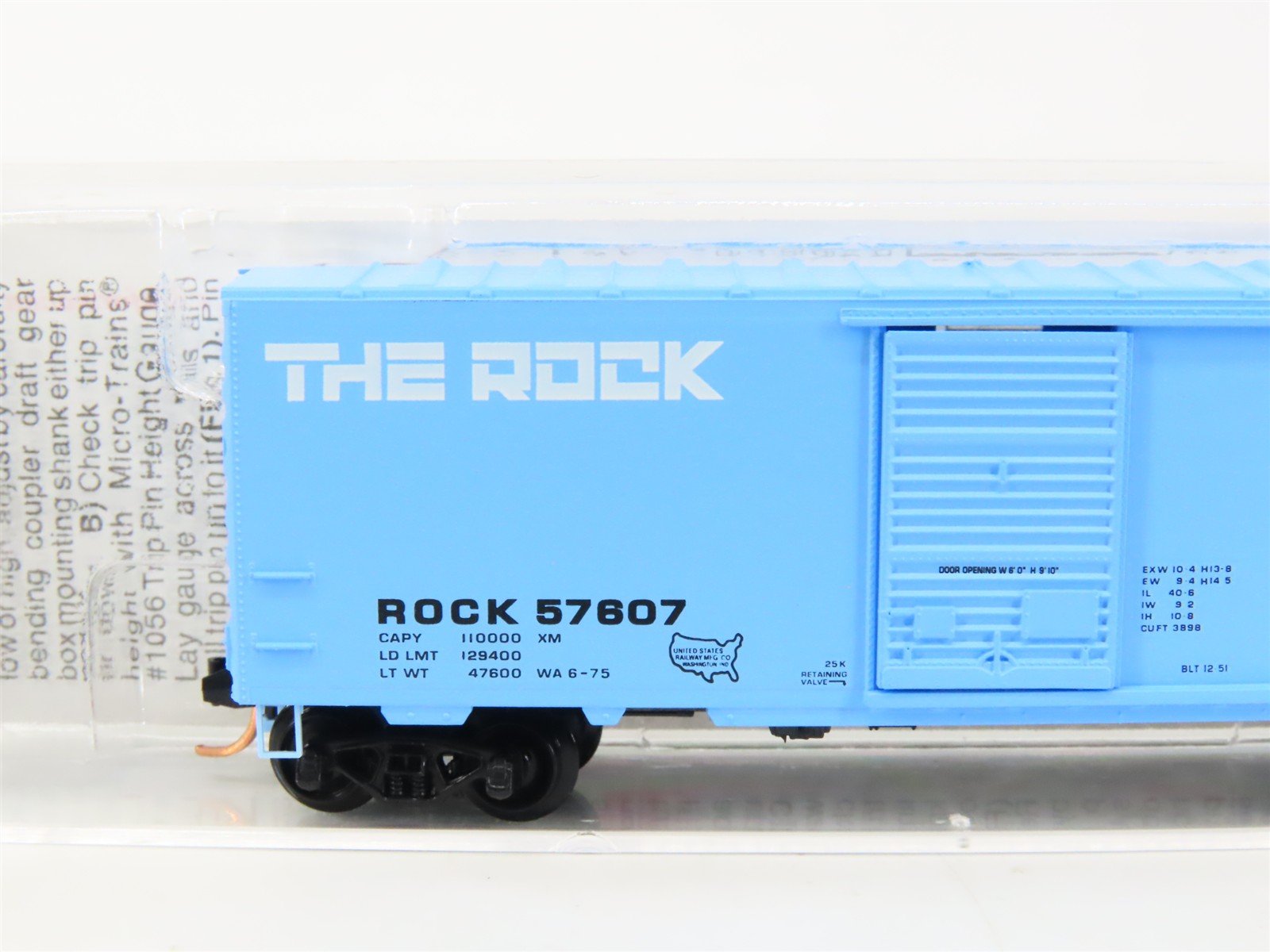 N Scale Micro-Trains MTL 73020 ROCK Rock Island & Pacific 40' Box Car #57607