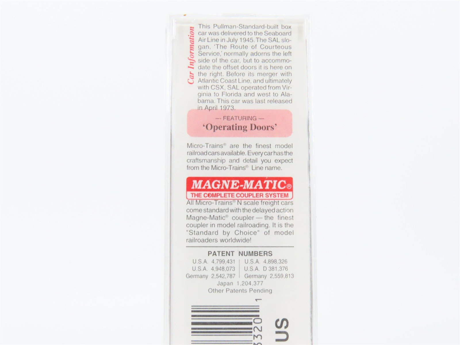 N Scale Micro-Trains MTL 23050 SAL 