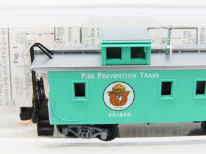 N Scale Micro-Trains MTL 51210 Smokey Bear 34' Wood MofW Caboose #X51898