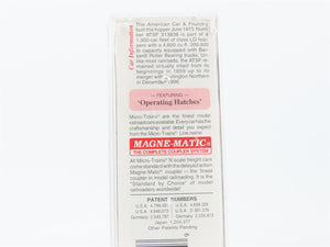 N Scale Micro-Trains MTL 94100 ATSF Santa Fe 3-Bay Covered Hopper #313838