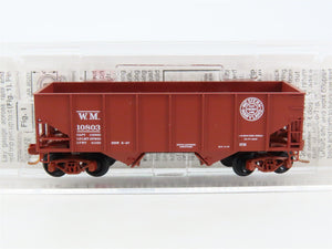 N Scale Micro-Trains MTL 56090 WM Western Maryland 2-Bay Open Hopper #10803