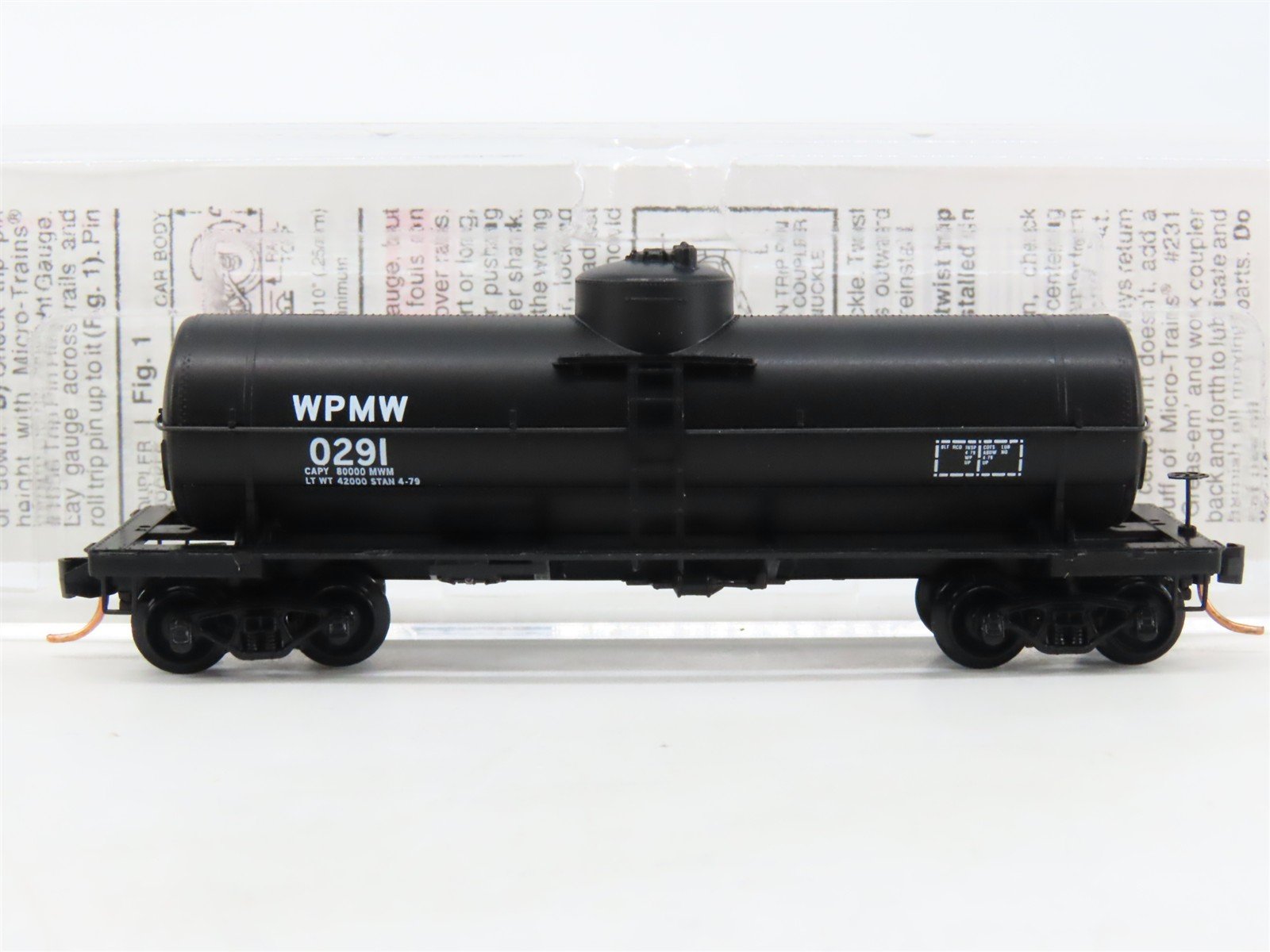 N Scale Micro-Trains MTL 65550 WPMW Western Pacific Single Dome Tank Car #0291