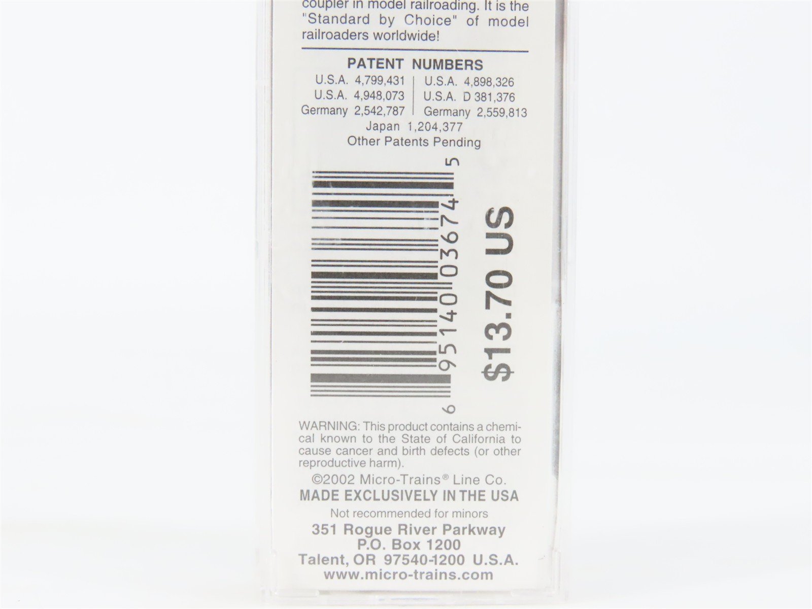 N Scale Micro-Trains MTL 33110 NKP Nickel Plate Road 50' Box Car #81005