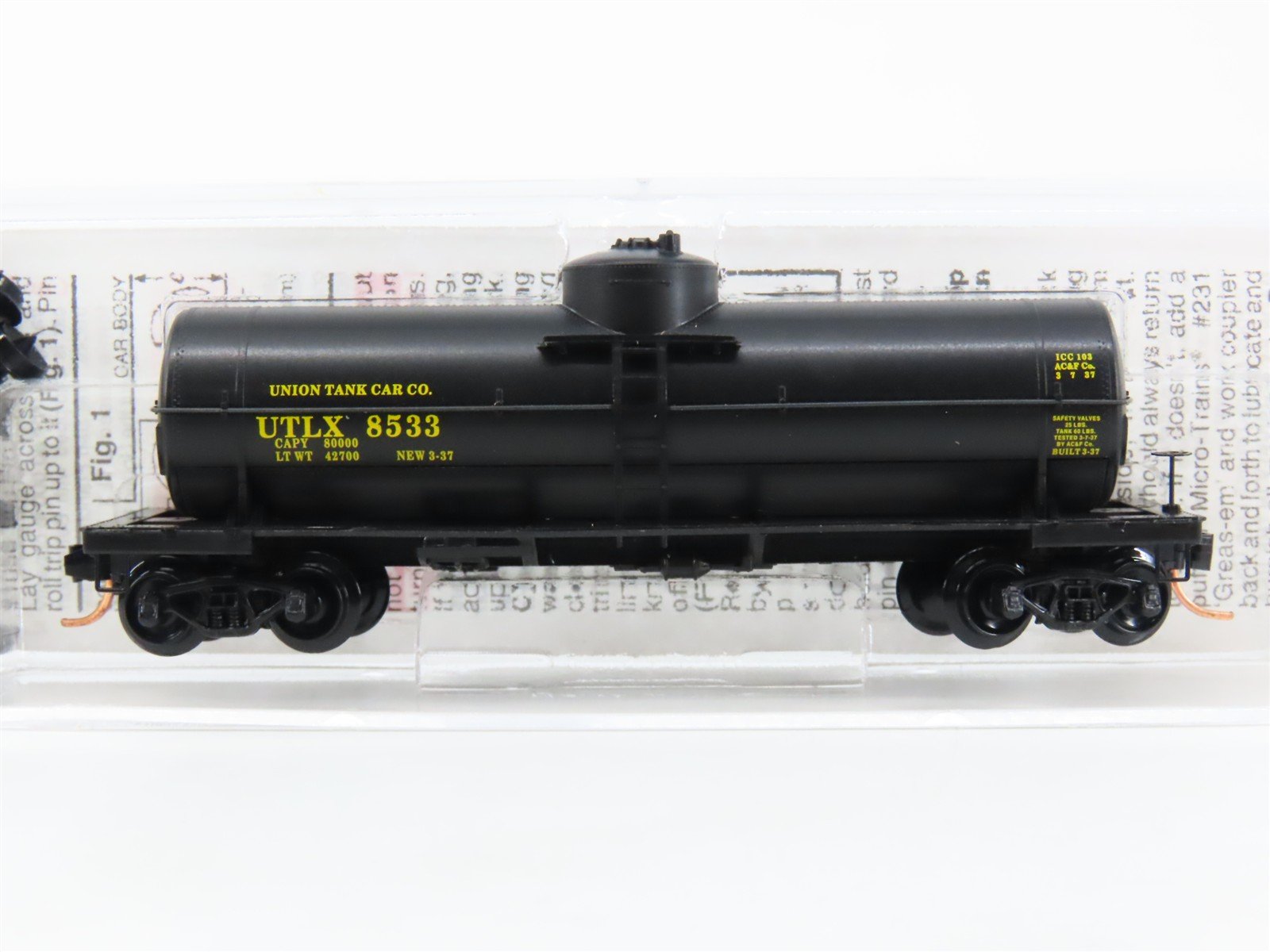 N Scale Micro-Trains MTL 65060 UTLX Union Tank Car Single Dome Tank Car #8533