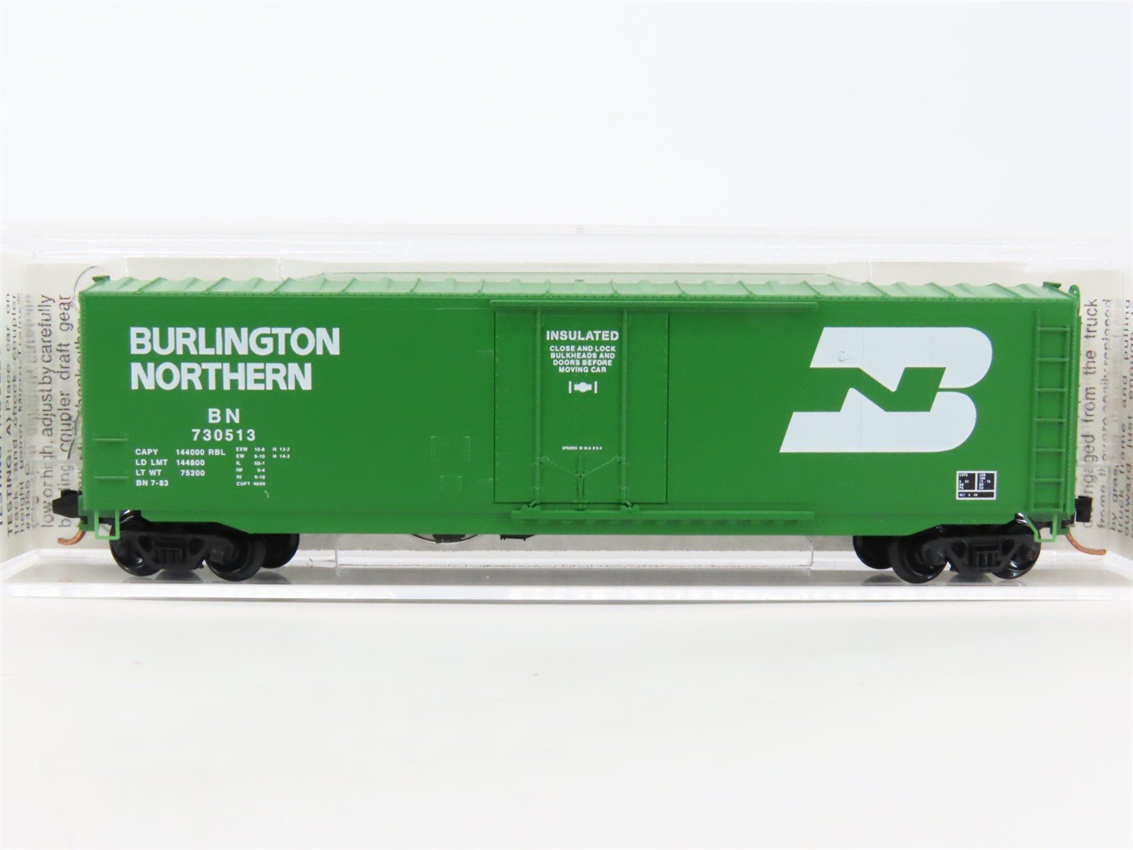 N Scale Micro-Trains MTL 38200 BN Burlington Northern 50' Box Car #730513