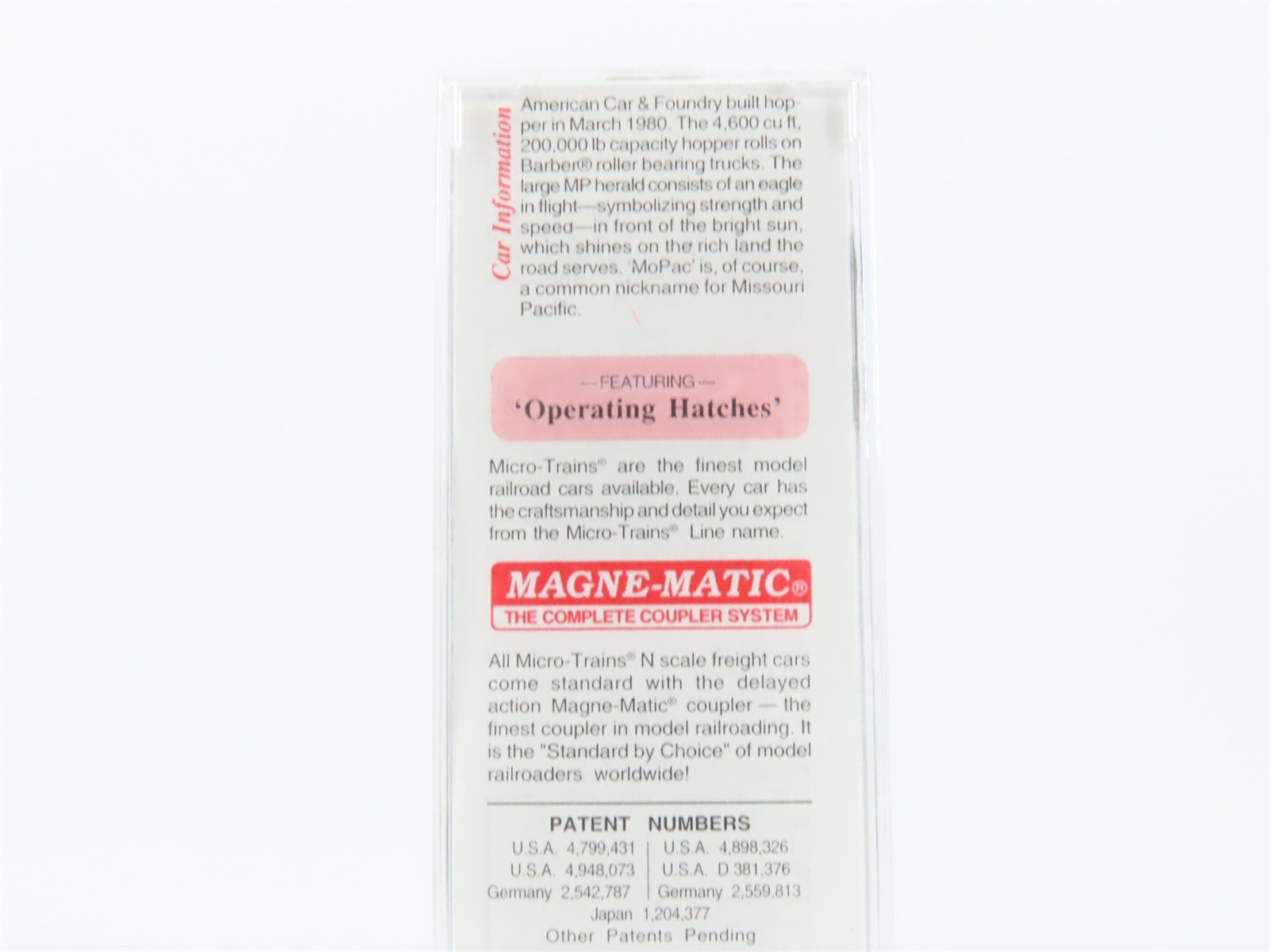 N Scale Micro-Trains MTL 94190 MP Missouri Pacific 