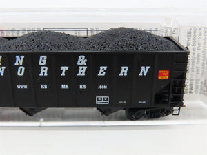 N Micro-Trains MTL 108080 RBMN Reading & Northern 3-Bay Hopper #7286 w/ Load