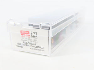 N Micro-Trains MTL 108080 RBMN Reading & Northern 3-Bay Hopper #7286 w/ Load