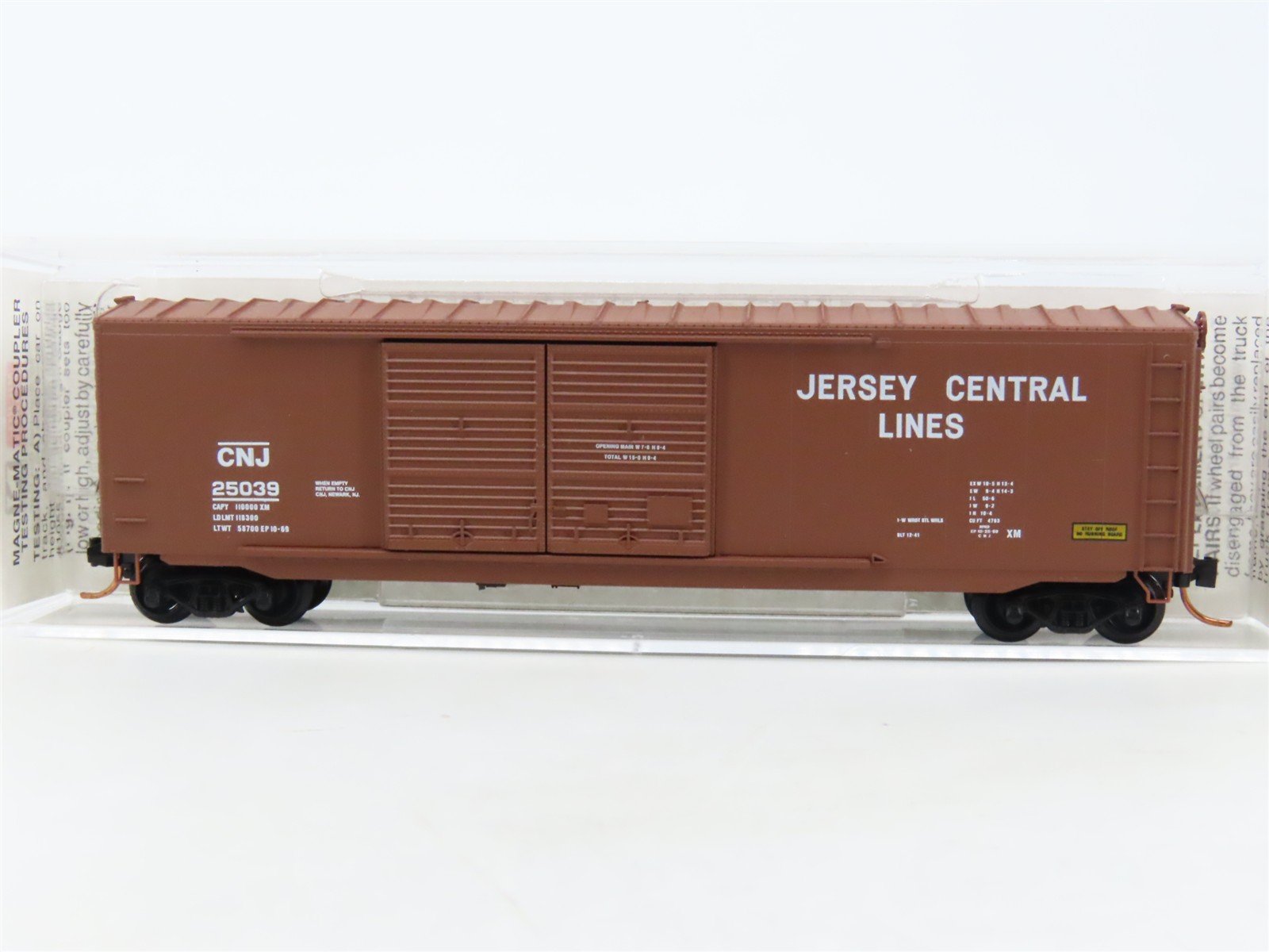 N Scale Micro-Trains MTL 37040 CNJ Jersey Central Lines 50' Box Car #25039