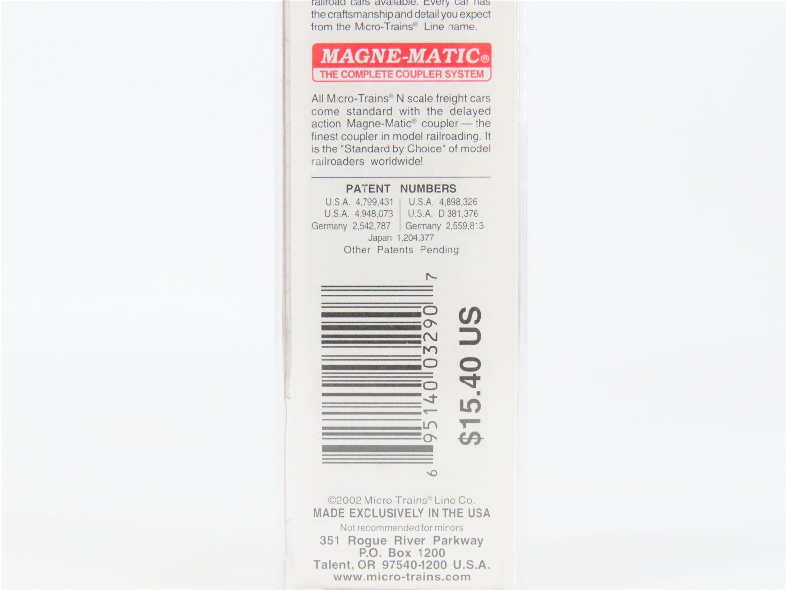 N Scale Micro-Trains MTL 37040 CNJ Jersey Central Lines 50' Box Car #25039