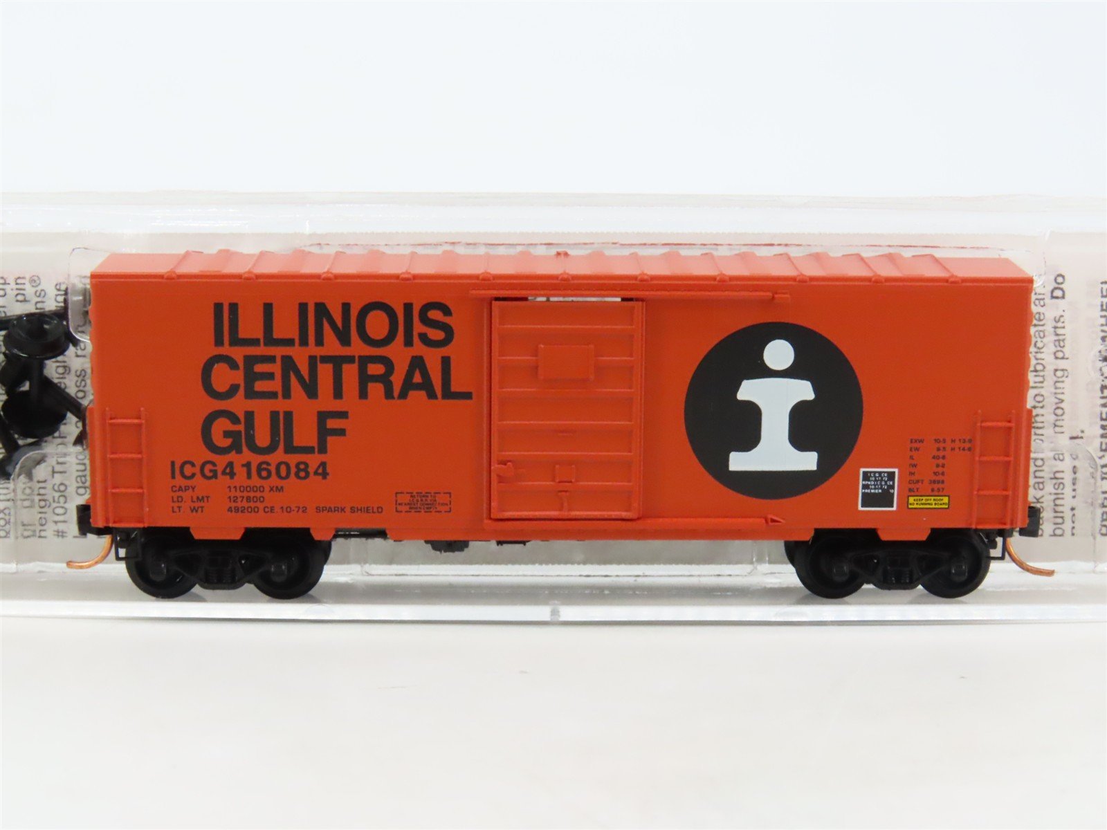 N Scale Micro-Trains MTL 24070 ICG Illinois Central Gulf 40' Box Car #416084