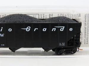 N Scale Micro-Trains MTL 108060 D&RGW Rio Grande 3-Bay Hopper #14689 w/Coal Load