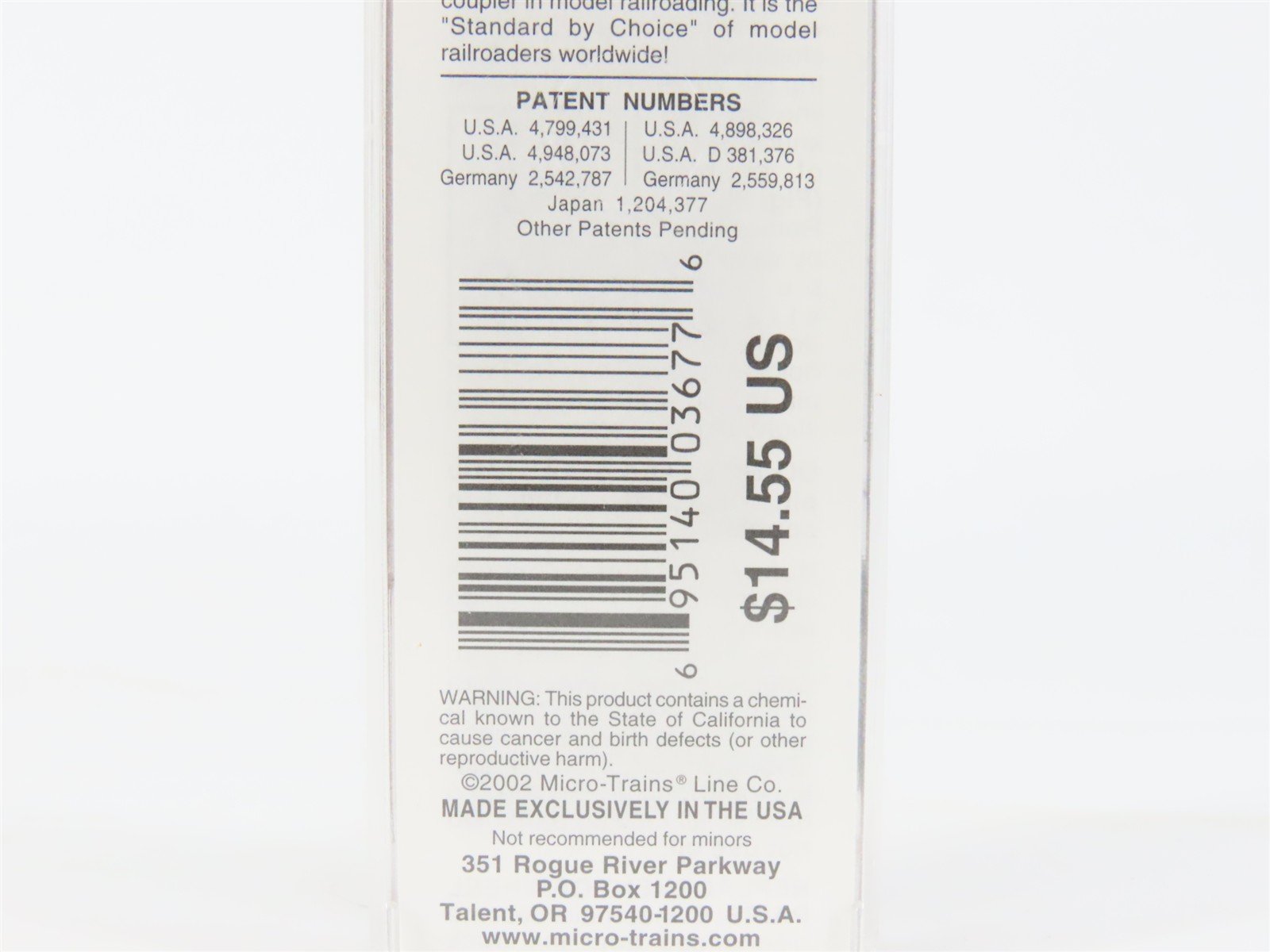 N Scale Micro-Trains MTL 75110 NS Norfolk Southern 50' Box Car #455350