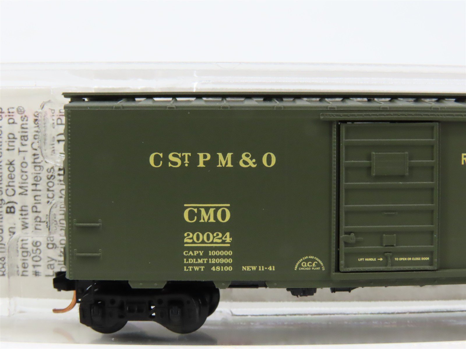 N Scale Micro-Trains MTL 20596 CMO CStPM&O Route Of The 400 40' Box Car #20024