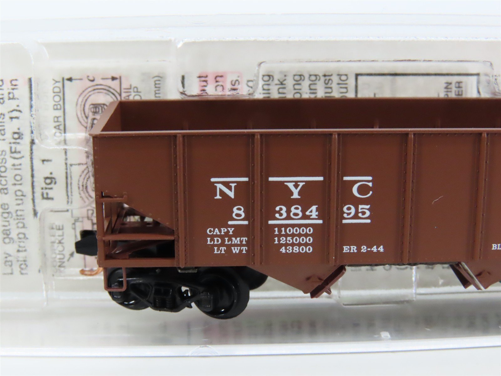N Scale Micro-Trains MTL 56170 NYC New York Central 2-Bay Open Hopper #838495